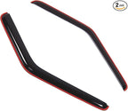 in-Channel Window Vent Visors Rain Guards Compatible with Ford F-350 1980-1996 | Side Window Wind Deflectors Rain Shields | Smoke Tinted, 2 Pcs Set, DGWV-139i-5