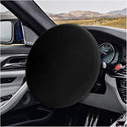 Car Steering Wheel Cover Sun Shade, Anti-Heat Car Wheel Protector | Universal 18 Inch Auto Steering Wheel Sun Block Cover, Steering Wheel Shield Accessories for Most Car Truck SUV, Black