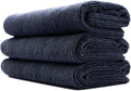 Sport & Workout Towel - Gym, Exercise, Fitness, Spa, Ultra Soft, Super Absorbent, Fast Drying Premium Microfiber, 320gsm, 16in x 27in, Midnight (3-Pack)