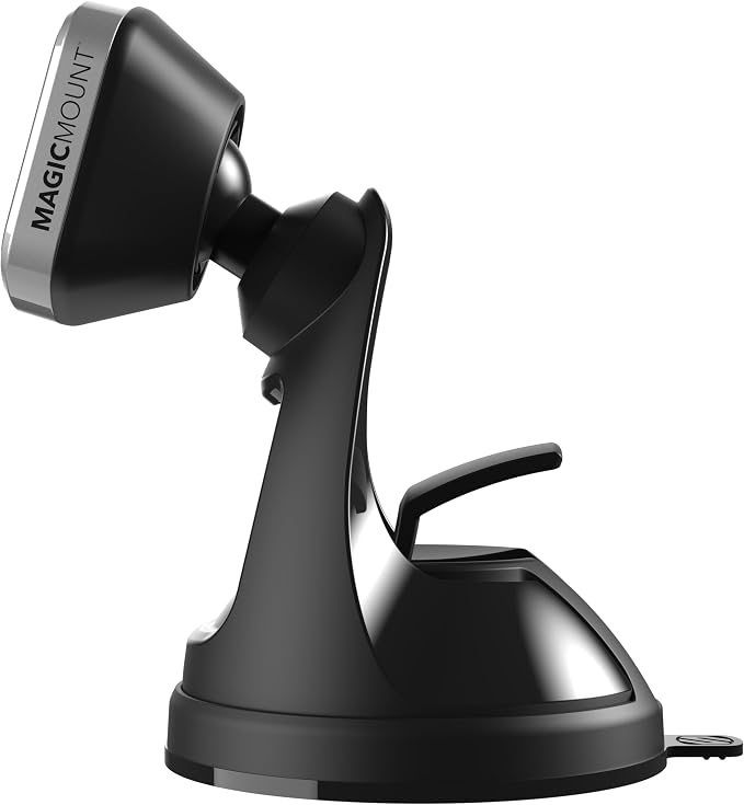 MM2WDSR-SP MagicMount Pro Magnetic Car Phone Holder - Strong Magnet Mount for iPhone and Android - Secure Magnetic Cell Phone Mount for Car Window or Dash - Universal 360° Adjustable Head