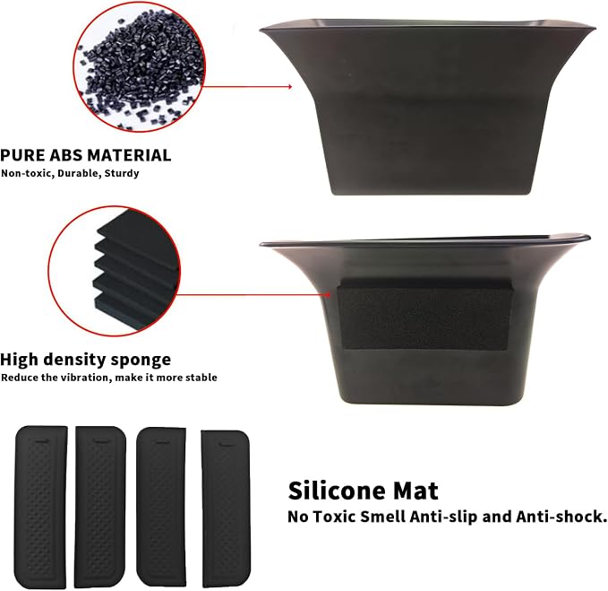 Door Side Storage Box For Ford Escape 2020 2021 2022 2023 2024 2025 2026 Accessories Door Pocket Handle Protector Insertion Tray Organizer (4PCS/set Front rear door storage box)