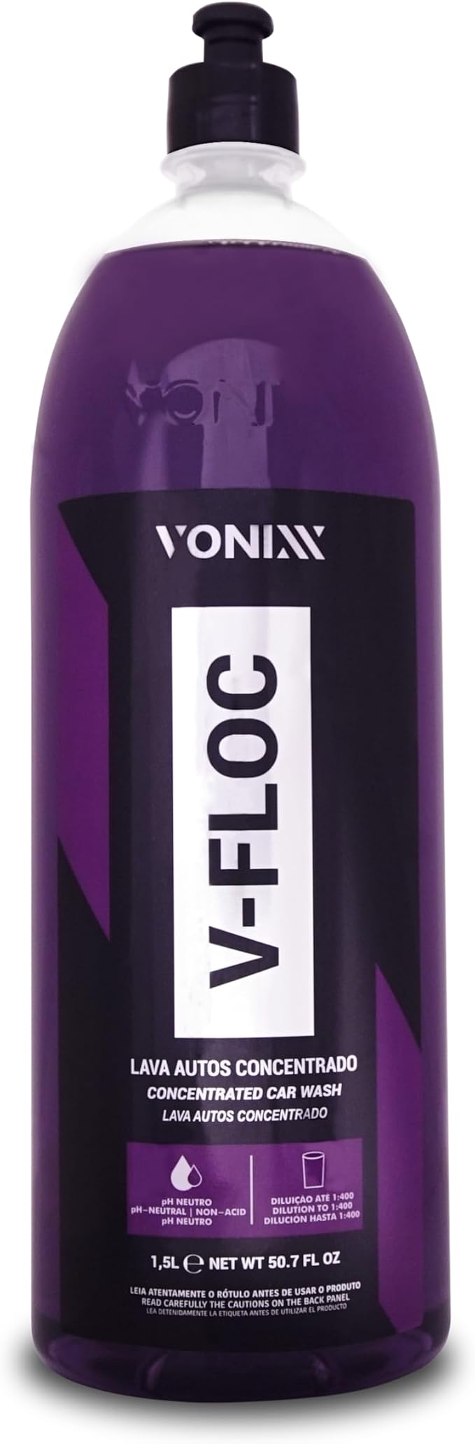 V-Floc Concentrated Car Wash Soap - Ph-neutral - 1:400 dilution - 50.7 fl oz (1.5L)