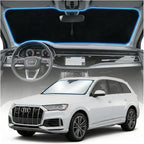 for Audi Q7 Sun Shade Windshield Cover - Custom Fit Q7 Accessories 2016-2025 2026 Sunshade Foldable UV Protection & Heat Shield Sun Visor Accessories