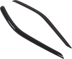 WD2-798 Dark Smoke 2 Pcs Set Window Visor (Outside Mount) Deflector Rain Guard Compatible with 2014-2016 Ford Transit