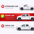KPY Rain Guards Fit for 2002-2008 Dodge Ram 1500 Quad Cab, Out-Channel Window Visors Vent Wind Deflectors 4PC, Truck Accessories for 2003-2009 Dodge Ram 2500 3500 (Extended Cab Only)