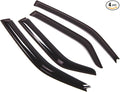 Outside Mount Window Vent Visors Rain Guards Compatible with Dodge Magnum 2005-2008 | Side Window Wind Deflectors Rain Shields | Smoke Tinted, 4 Pcs Set, DGWV-087M