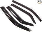 Outside Mount Window Vent Visors Rain Guards Compatible with Chrysler 300 Sedan 2005-2010 | Side Window Wind Deflectors Rain Shields | Smoke Tinted, 4 Pcs Set, DGWV-087