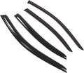 WD2-509 Dark Smoke 4 Pcs Set Window Visor (Outside Mount) Deflector Rain Guard Compatible with 2003-2009 Mercedes-Benz E320 E350 E500