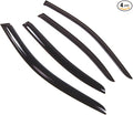 Outside Mount Window Vent Visors Rain Guards Compatible with Mercedes E320 E350 E500 2003-2009 | Side Window Wind Deflectors Rain Shields | Smoke Tinted, 4 Pcs Set, DGWV-509