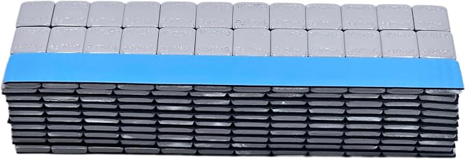Stick On Wheel Weights - 0.25-Ounce, Grey Colored Coating, Blue Adhesive Tape - Professional Quality Tire Balancer Stickers - Durable Car, Vehicle, Automobile Accessories & Parts - Pack 4320