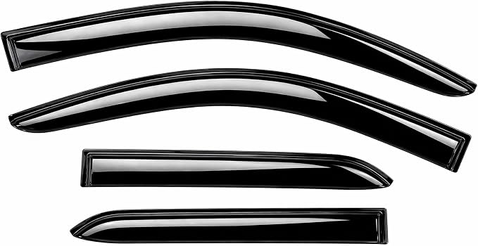 2026 2027 Tape-On Rain Guards for Honda Passport Side Window Visor Deflectors Extra Thick Shade RTL Towing Blackout TrailSport Elite