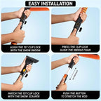 63" Extendable Snow Brush & Ice Scraper with 360° Pivoting Head | Telescopic Aluminum Handle | Extra Long Snow Brush for Car Windshield, Roof & SUVs | Heavy Duty Ice Scraper for Trucks