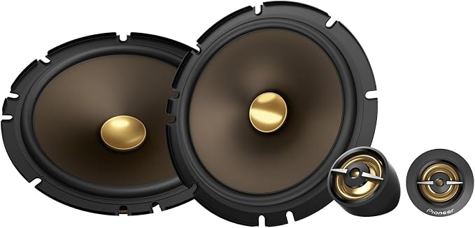 A-Series MAX TS-A653CH 6.5” 2-Way Speakers (Pair) – 370W Max, Crisp Highs + Clear Vocals, Enhanced Bass, Ideal Factory Upgrade, Installation Adaptors Included
