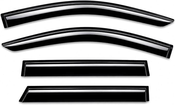 2022-2026 Tape-on Rain Guards for Toyota Corolla Cross Side Window Deflector Visors L LE XLE Hybrid S SE XSE Durable Tinted Vent Shade 2023 2024 2025