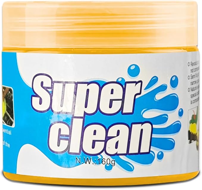 Car Cleaning Gel Clean Putty, Reusable Car Interior Cleaner Slime, Auto Detail Cleaning Soft Rubber Supplies, Universal Multi-Functional Cleaning Tool Accessories for Men Women (Orange)