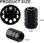 4Pack Ladybug Car Tire Valve Stem Caps Aluminum Valve Stem Covers Air Cap | Corrosion Resistant Car Valve Cap for Auto SUV Bike Motorcycle Valve Decor Ladybug Car Accessories Gifts