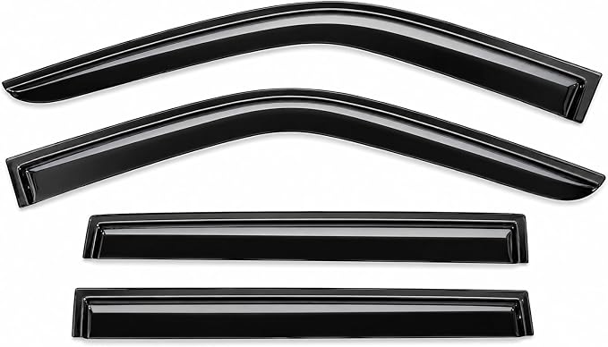 2024-2026 Tape-On Rain Guards Compatible with Hyundai Kona Side Window Visor Deflectors SE SEL Convenience N Line S Limited 2025