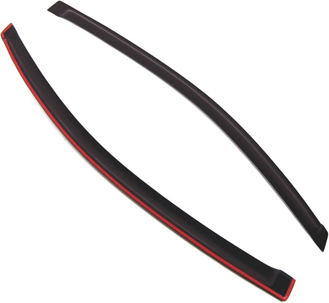 Outside Mount Window Vent Visors Rain Guards Compatible with Scion Scion tC 2005-2010 | Side Window Wind Deflectors Rain Shields | Smoke Tinted, 2 Pcs Set, DGWV-386i