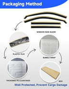in-Channel Window Rain Guards Fit for Honda CR-V CRV 2023 2024 2025 2026, Extra Durable Rain Guards Visors Vent Visors Window Deflector Vent Shades Car Accessories -4 pcs