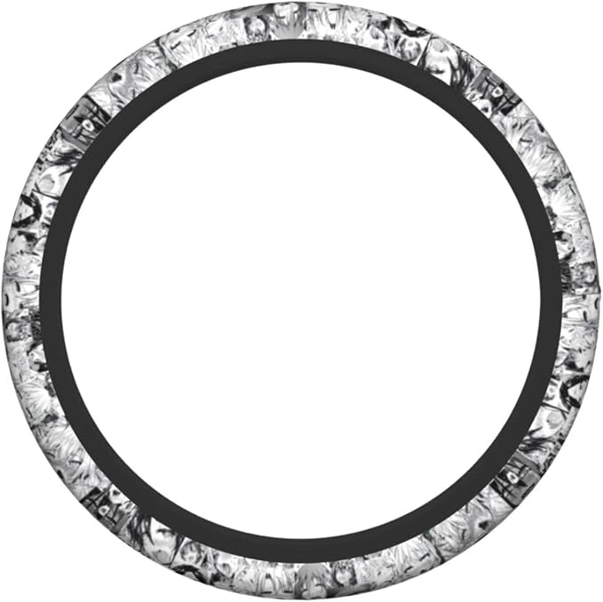 Anime Steering Wheel Cover With Car Coaster, 15 Inch Anti-Slip Car Steering Wheel Covers Universal Fit For Men Women
