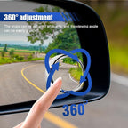 2PCS Blind Spot Mirrors, 2" Round HD Glass Convex Car Rear View Mirror, 360° Adjustable Wide Angle Side Mirror with Self Adhesive Back, Universal for Cars, SUVs, Trucks (Silver)