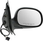 2 Piece Driver and Passenger Side Mirror Assembly Set Manual Folding Electric Adjustment Non-Heated No Memory Chrome Compatible with 1998-2002 Ford Expedition Lincoln Navigator