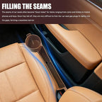Car Seat Gap Plug with Storage Slot, Car Seat Gap Filler, 2PCS | Auto Gap Filler Organizer with Cup Holder, Universal Carseat Side Gap Filler Strip Between Front Seats & Console for Most Car