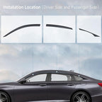 Smoke Rain Guards Fit for Honda Accord 2018 2019 2020 2021 2022 Tape-On Side Shatterproof Window Visor, Window Deflectors, 6-Piece Set