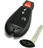 OEM Electronic 4-Button Remote Start Keyless Enter-N-Go Smart Proximity Key Fob Remote Compatible with 2010-2013 Jeep Grand Cherokee (FCC: IYZ-C01C, P/N: 56046736)