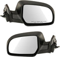 4 Piece Driver and Passenger Side Mirror Assembly Set Electric Adjustment Non-Heated No Memory Black Compatible with 2011-2014 Subaru Legacy Outback With Textured Cap SU1320123 SU1320137 SU1321123