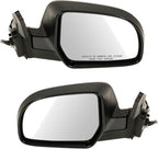4 Piece Driver and Passenger Side Mirror Assembly Set Electric Adjustment Non-Heated No Memory Black Compatible with 2011-2014 Subaru Legacy Outback With Textured Cap SU1320123 SU1320137 SU1321123