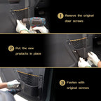 Front Door Storage Pockets Front Door Side Organizer Box Ford Bronco Storage Expansion Interior Accessories, Door Cup Holder, Compatible for Ford Bronco 2021-2025 2/4 doors，2 PCS