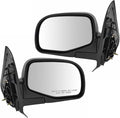 2 Piece Driver and Passenger Side Mirror Assembly Set Manual Adjustment Non-Heated No Memory Textured Compatible with 2001-2005 Ford Explorer Sport Trac FO1320240 FO1321240