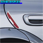 Craedli 4PCS Car Door Edge Guards Protector, Anti-Scratch Car Door Self Adhesive Anti-Collision Trim Strip Auto Side Door Protector, Universal Auto Body Bumper Guard for Cars SUV Truck (White&Red)