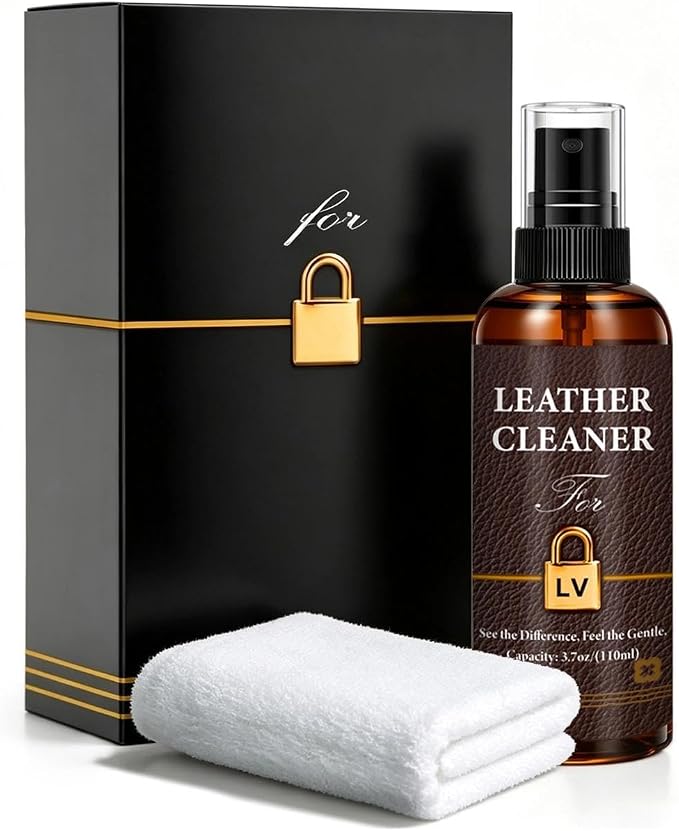 Leather Cleaner Set for Louis Vuitton, Powerful Stain Removal with Gentle Care, Cleaning Kit for LV Handbags, Wallets, Purses and Other Luxury Bags