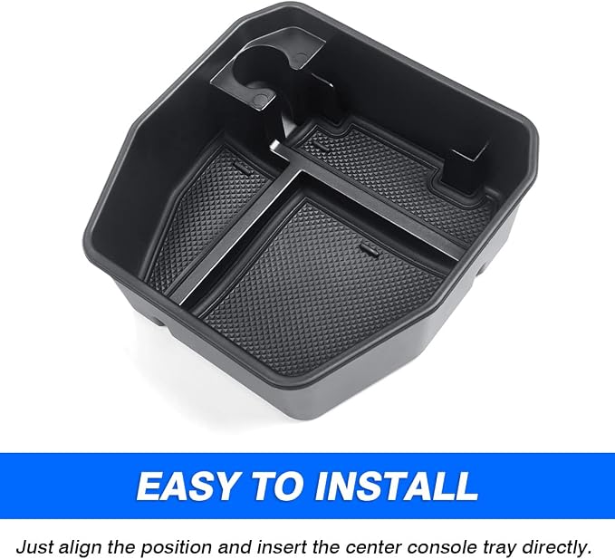 Center Console Organizer for 2020-2025 2026 Land Rover Defender 90 110 130 (NOT for Refrigerator Version), Defender Accessories Armrest Storage Box Middle Console ABS Insert Tray