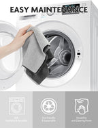 Microfiber Cleaning Cloth Roll -60 Pack, Tear Away Microfiber Towels, 12" x 12", Reusable, Washable, Scratch Free, Ultra Absorbent for All-Around Cleaning Supplies (Grey & DimGrey)