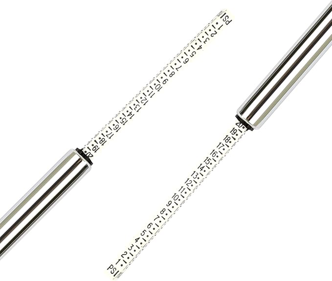 Low Pressure Pencil Tire Gauge 1-20 PSI for Golf Carts, ATV'S and Air Springs