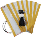 8 Pcs/set, 12V Carbon Fiber Car Seat Heater Kits With 6 Levels Double Round Rotary Switches.4pcs/set(Carbon fiber-normal)