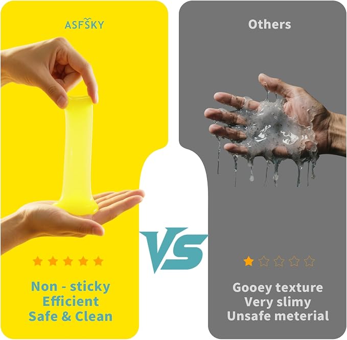 Keyboard Cleaning Gel (Lemon) Universal Cleaning Putty Dust Cleaning Car Interior Cleaner Car Dust Remover Car Slime Gifts for Men Women Girl（1 Pack）