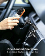 CD Slot Phone Holder for Car Magnetic [Driver and Passengers can Use] Magnet Car Phone Mount CD Player with Adjustable Aluminum Arm for All iPhones & Android Cell Phones
