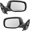 2 Piece Driver and Passenger Side Mirror Assembly Set Manual Adjustment Non-Heated No Memory Black Compatible with 2007-2011 Toyota Yaris Hatchback TO1320233 TO1321233