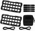 Visor MOLLE Organizer Panels for Car Sun Visor – Rigid ABS Sun Visor Organizer with MOLLE Webbing – Adjustable Fit for Truck SUV (2 Pack)