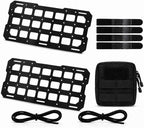 Visor MOLLE Organizer Panels for Car Sun Visor – Rigid ABS Sun Visor Organizer with MOLLE Webbing – Adjustable Fit for Truck SUV (2 Pack)