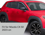 Voron Glass in-Channel Extra Durable Rain Guards for Mazda CX-50 2023-2026, Window Deflectors, Vent Window Visors, 4 Pieces - 201237