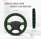Thickened Elastic Steering Wheel Cover, Gordon Scottish Plaid Printed Tartan Ultra, Soft, Breathable, Fit for Cars, SUVs, Trucks, Stylish Comfortable Grip