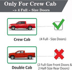 Window Visors Rain Guards for 2019-2026 Ram 1500 Crew Cab | Window Deflectors, Vent Visor, Sun Shades, Window Shields, Dark Smoke, Truck Accessories