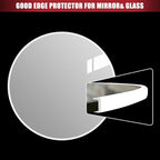 Rubber Edge Trim, Flexible Baby Proof Edge Trim for Sharp Edge, 1/8" U Channel Edge Protector, Self-Adhesive Edge Guards for Glass, Plywood and Sheet Metal Parts, 20Ft, White Color, Silicone Rubber