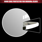 Rubber Edge Trim, Flexible Baby Proof Edge Trim for Sharp Edge, 1/4"(6mm) U Channel Edge Protector, Self-Adhesive Edge Guards for Plywood, Glass, Flexi-Glass, 10Ft, White, Silicone Material