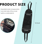 Car Seat Side Organizer, Front Seat Side Hanging Bag with Mesh Net Pockets, Multi-Pocket Vehicle Stuff Holder for Mobile Phone Wallet Drink, Universal Car Accessories